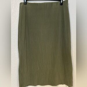 Elegant Olive Women's Pencil Skirt